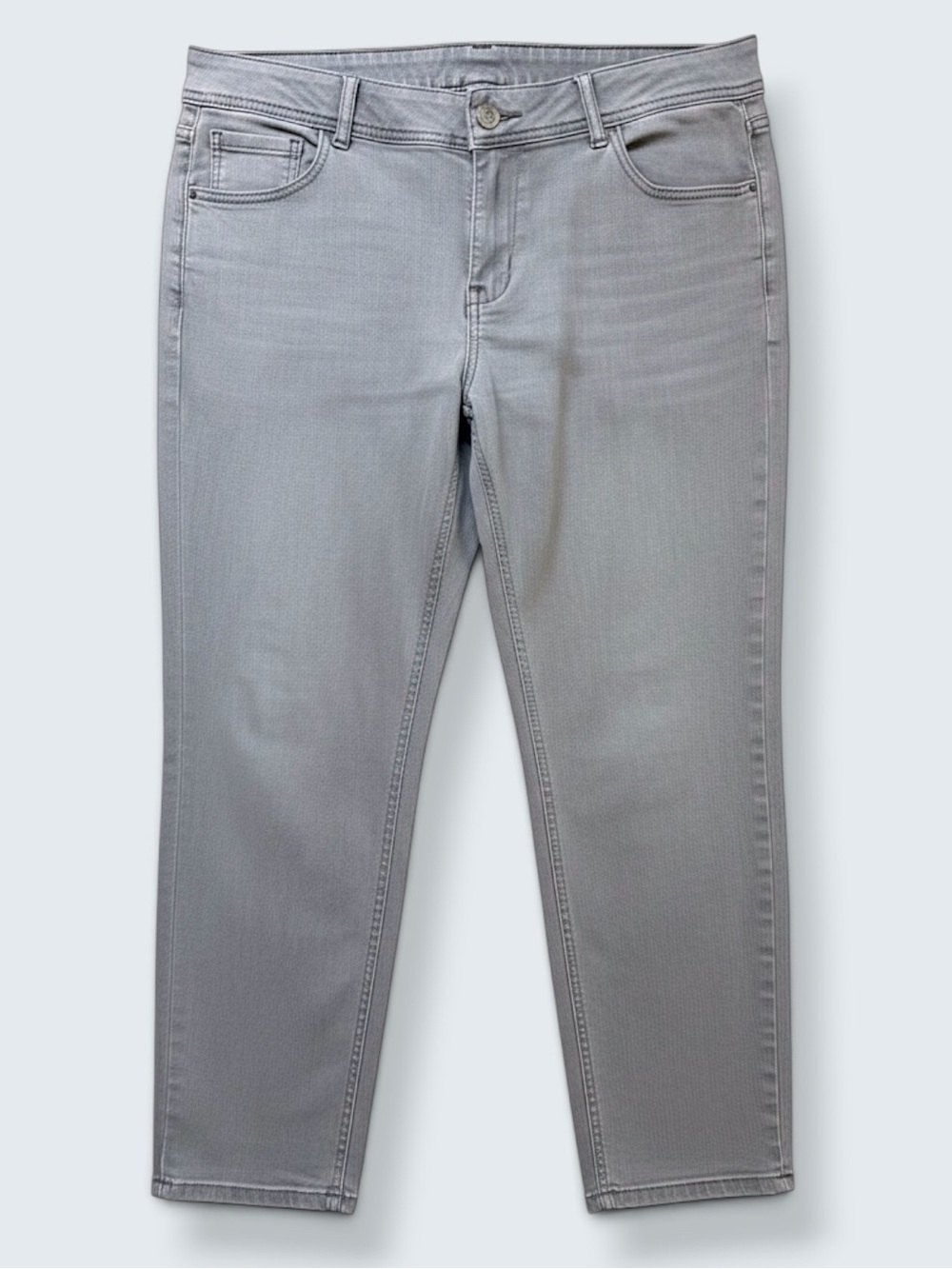 Lane Bryant Genius Fit Ankle Jeans Gray Size 16 Stretch Denim
